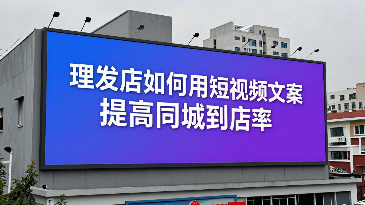 理发店如何用短视频文案提高同城到店率？从选题到转化话术全流程