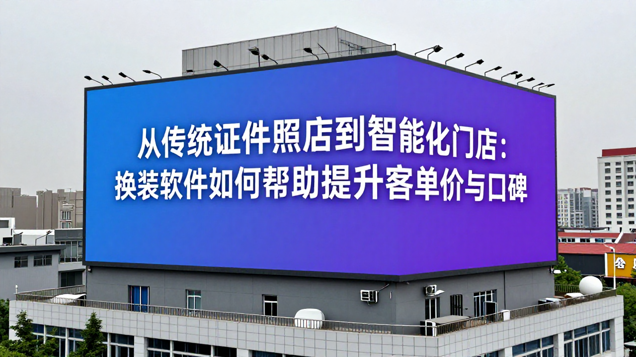 从传统证件照店到智能化门店：换装软件如何帮助提升客单价与口碑