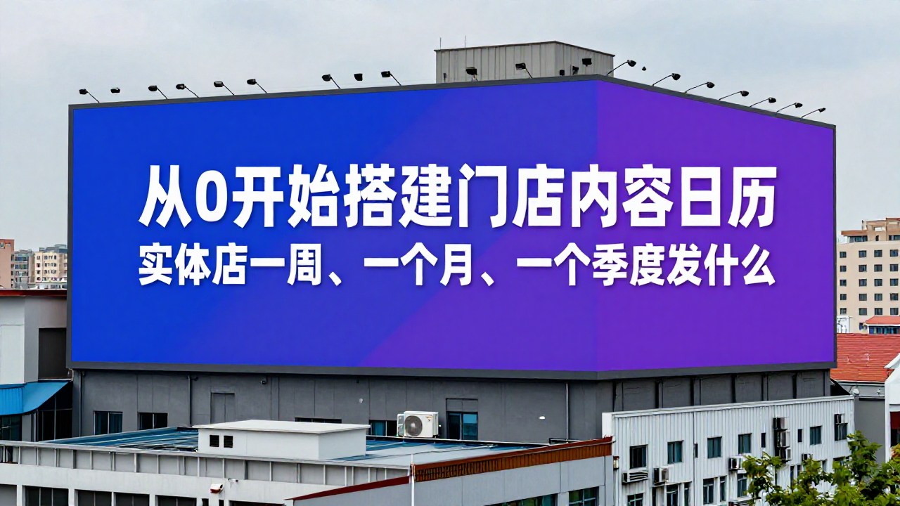 从0开始搭建门店内容日历：实体店一周、一个月、一个季度发什么