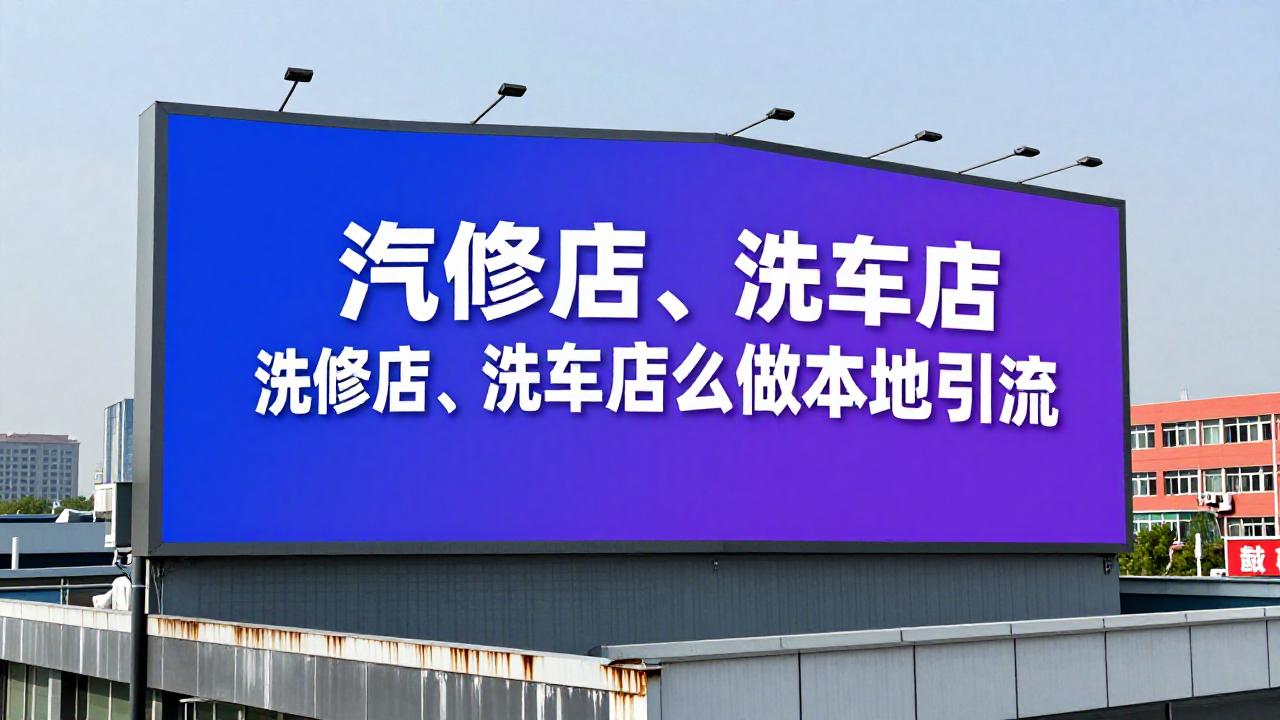 汽修店、洗车店怎么做本地引流？适合服务型门店的AI营销内容方案