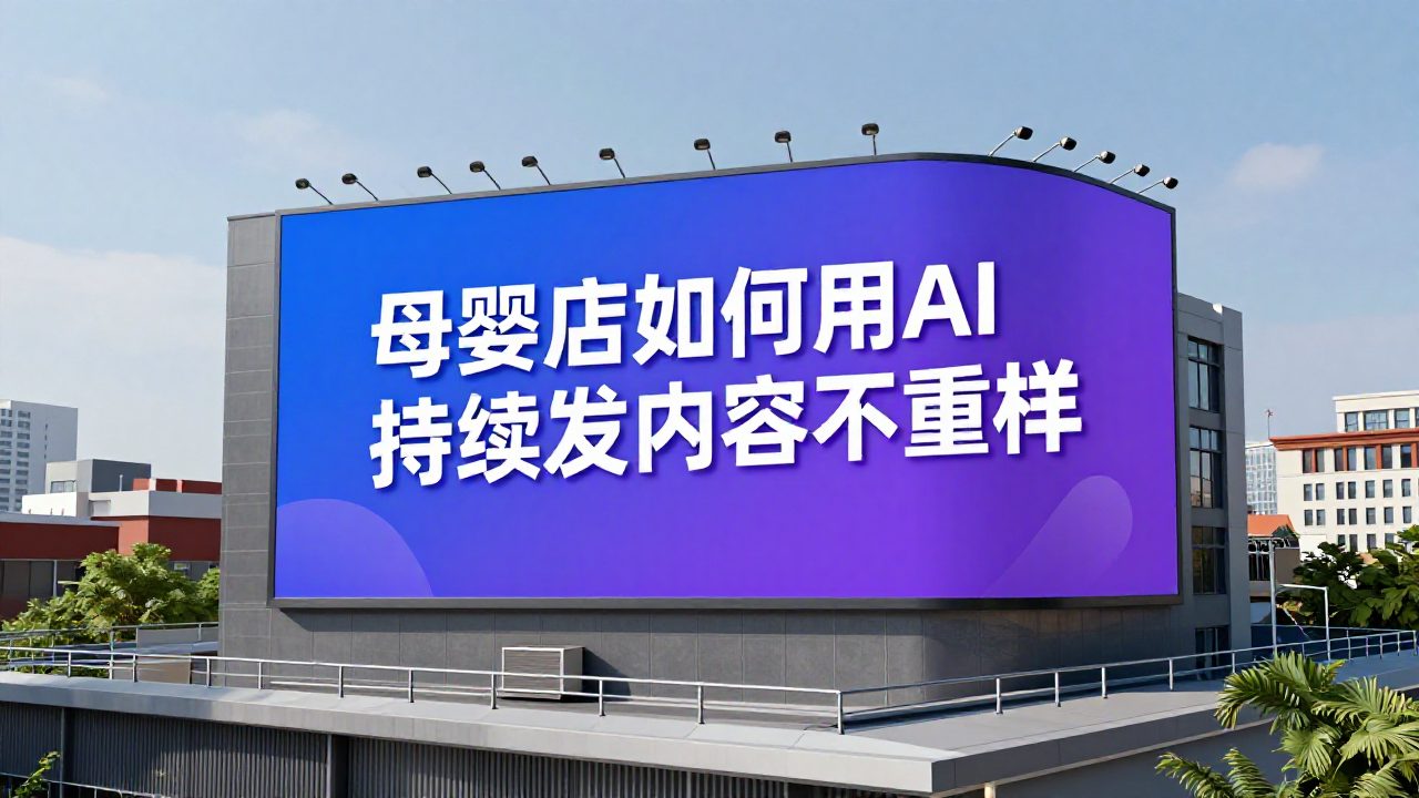 母婴店如何用AI持续发内容不重样？365天营销选题规划思路
