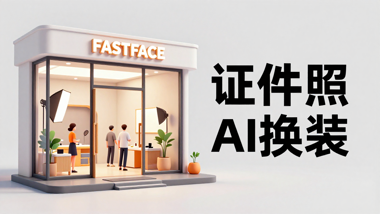 快脸开店日记 - 照相馆为什么要用AI证件照换装？比传统实